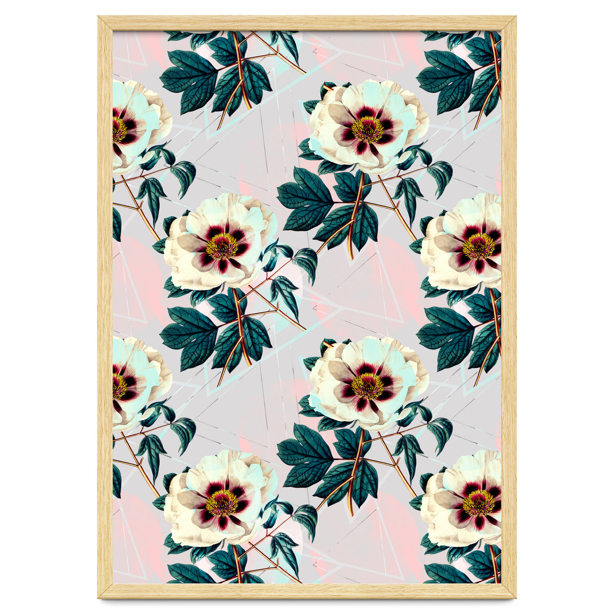 Flowery blooming with geometric