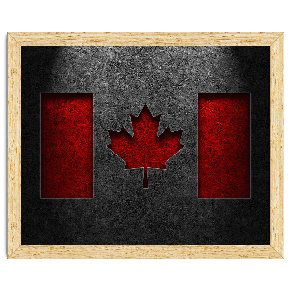Canadian Flag Stone Texture