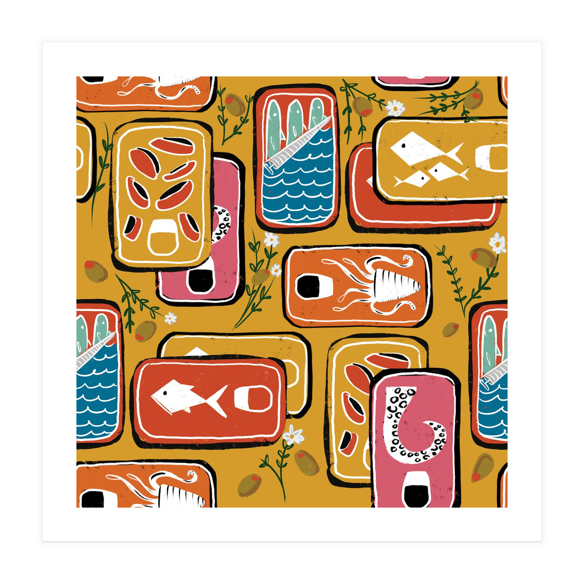 Canned Goods Yellow (Print Only)