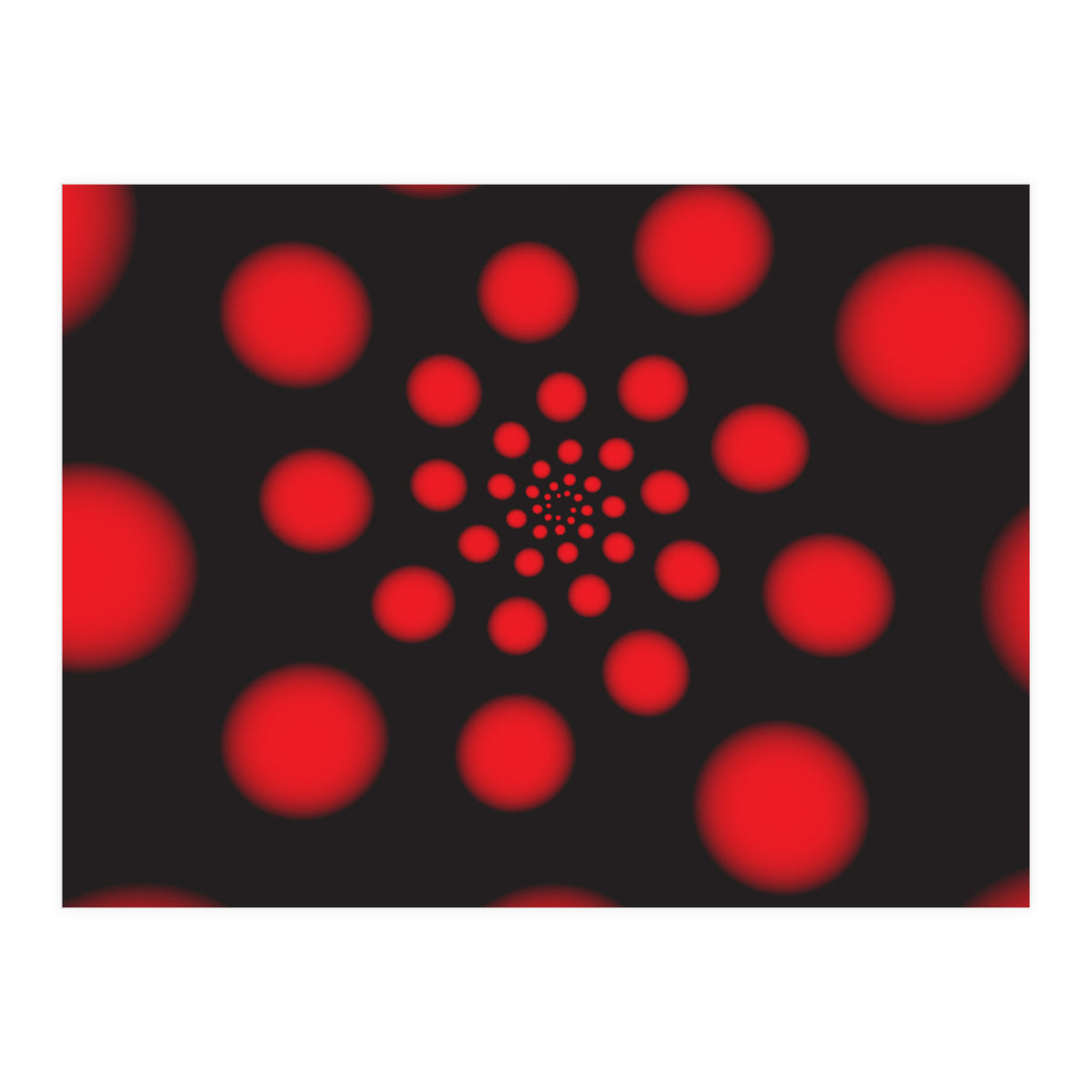 Red Spiral Dots (Print Only)
