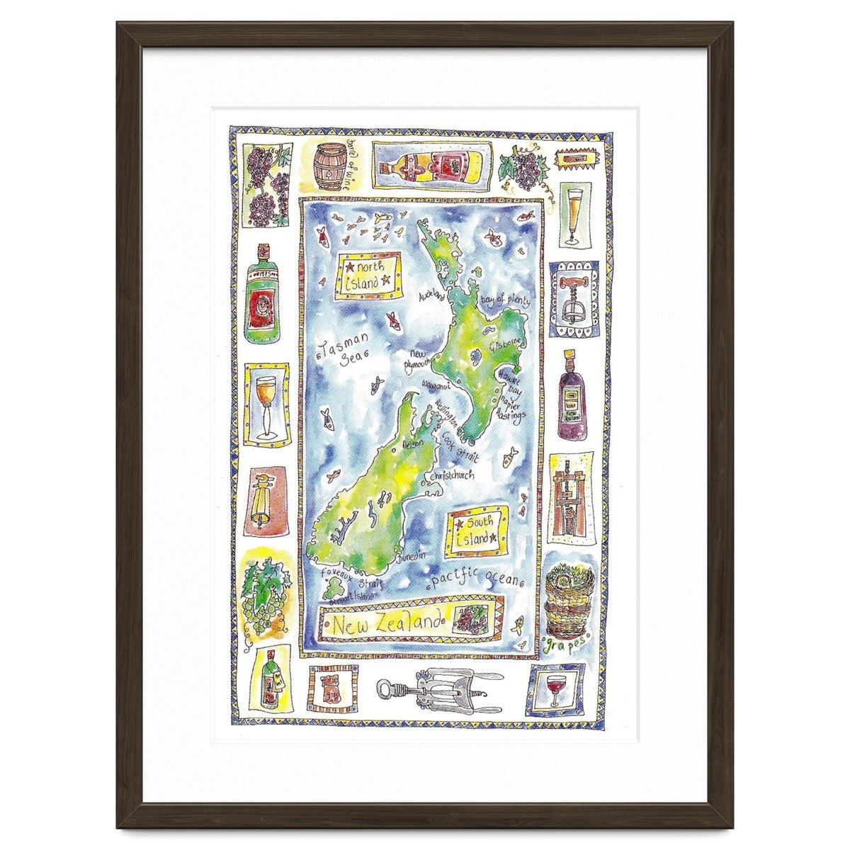 A wine map of New Zealand