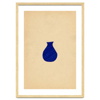 Ultramarine abstract vase