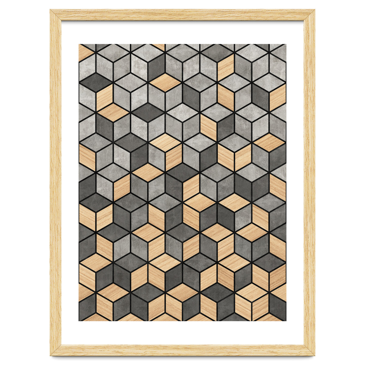 Concrete and Wood Cubes