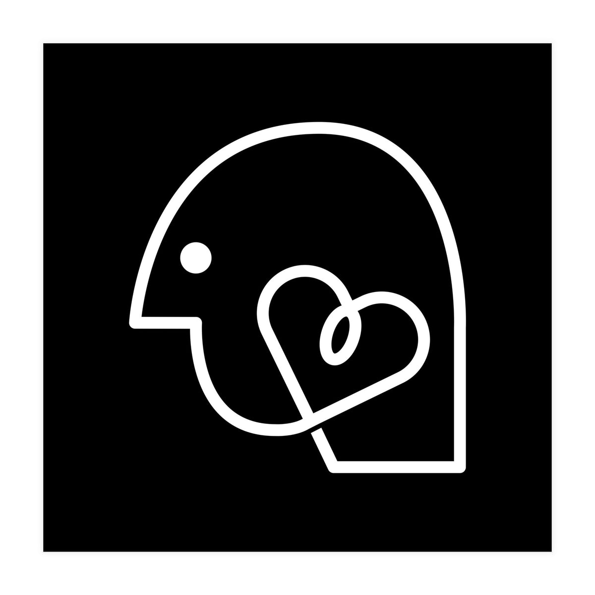Head Heart_Black (Print Only)
