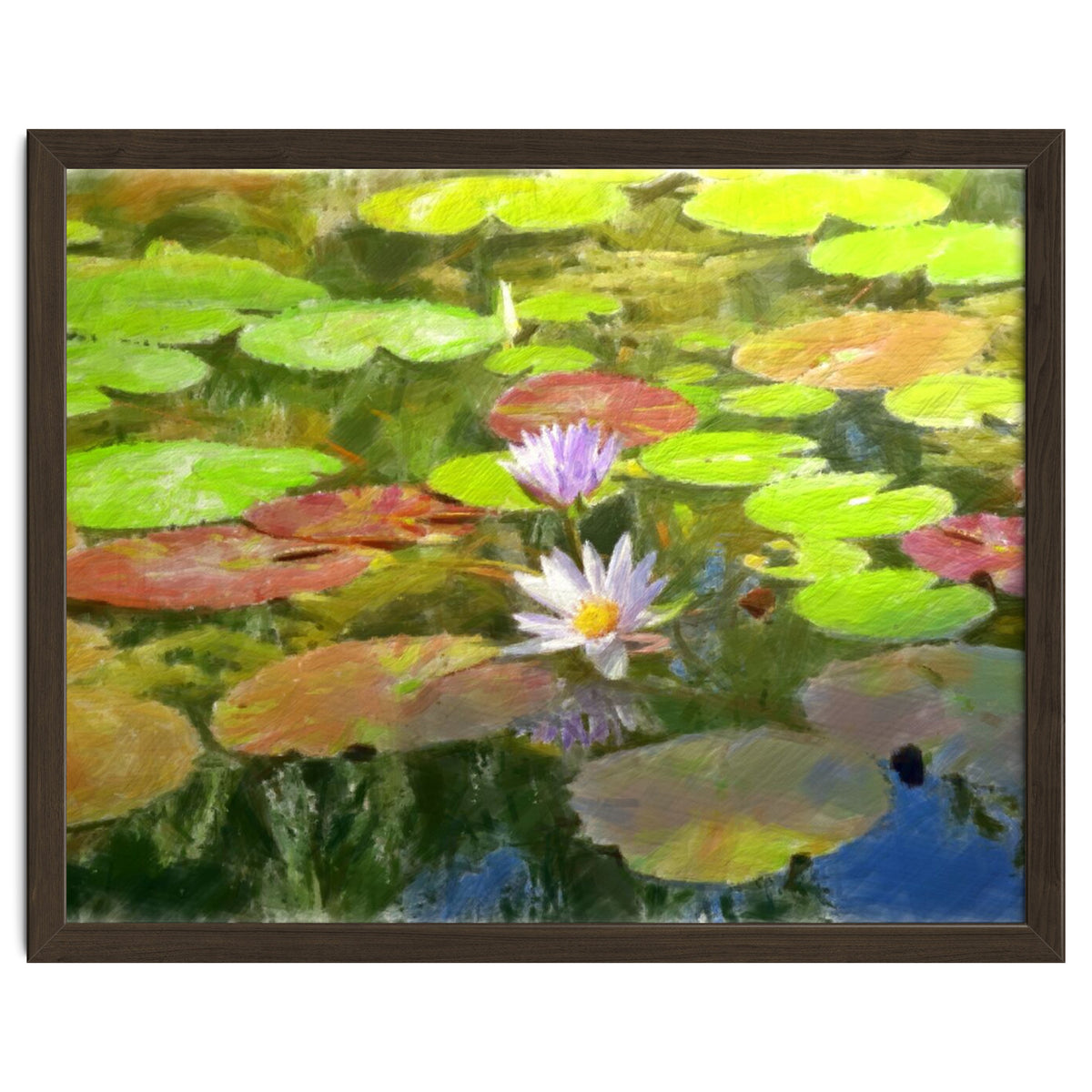 Floating in the water