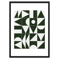 My Favorite Geometric Patterns No.15 - Deep Green