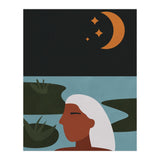 Boho Style Woman At The Lake (Print Only) thumbnail