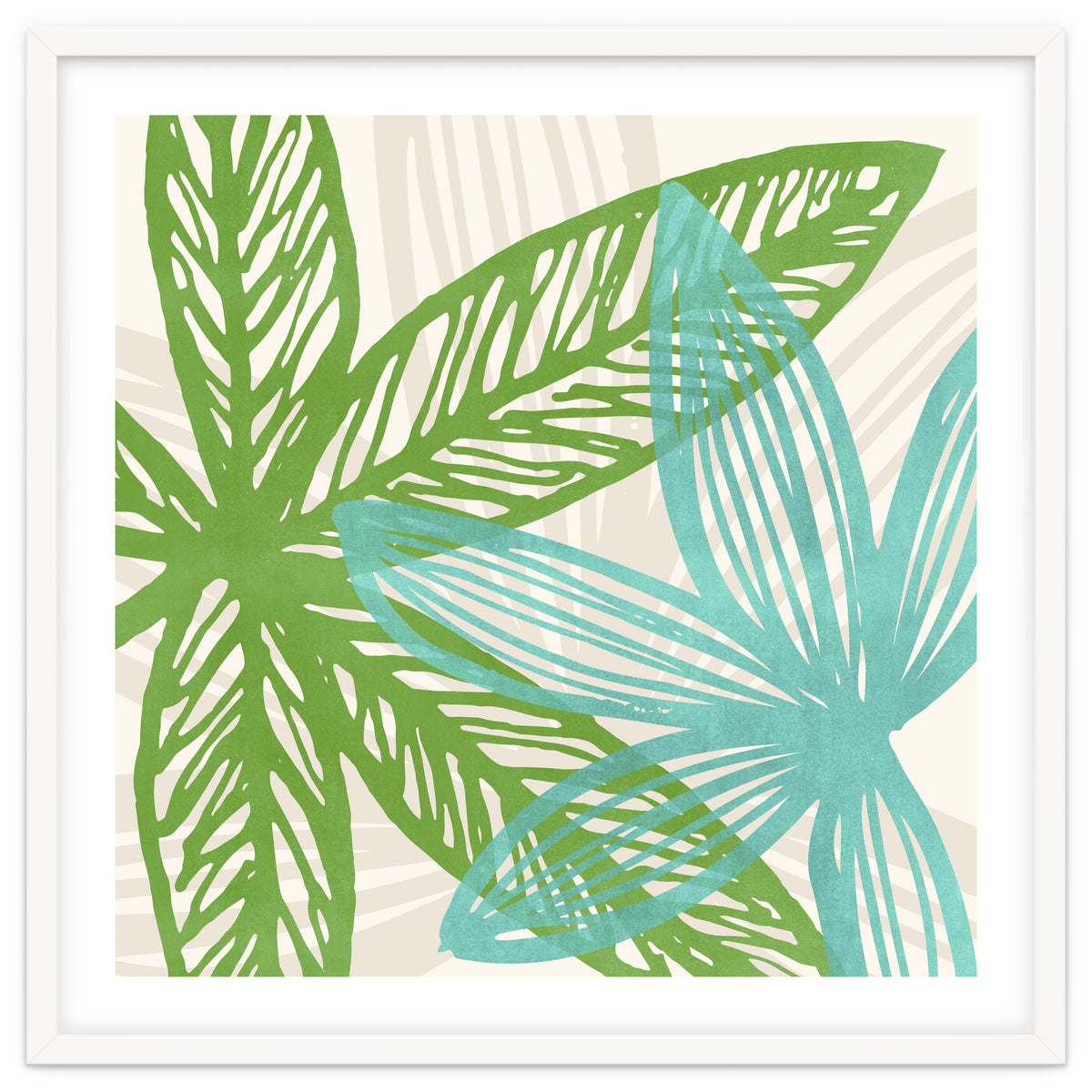 Abstract Coastal Flora