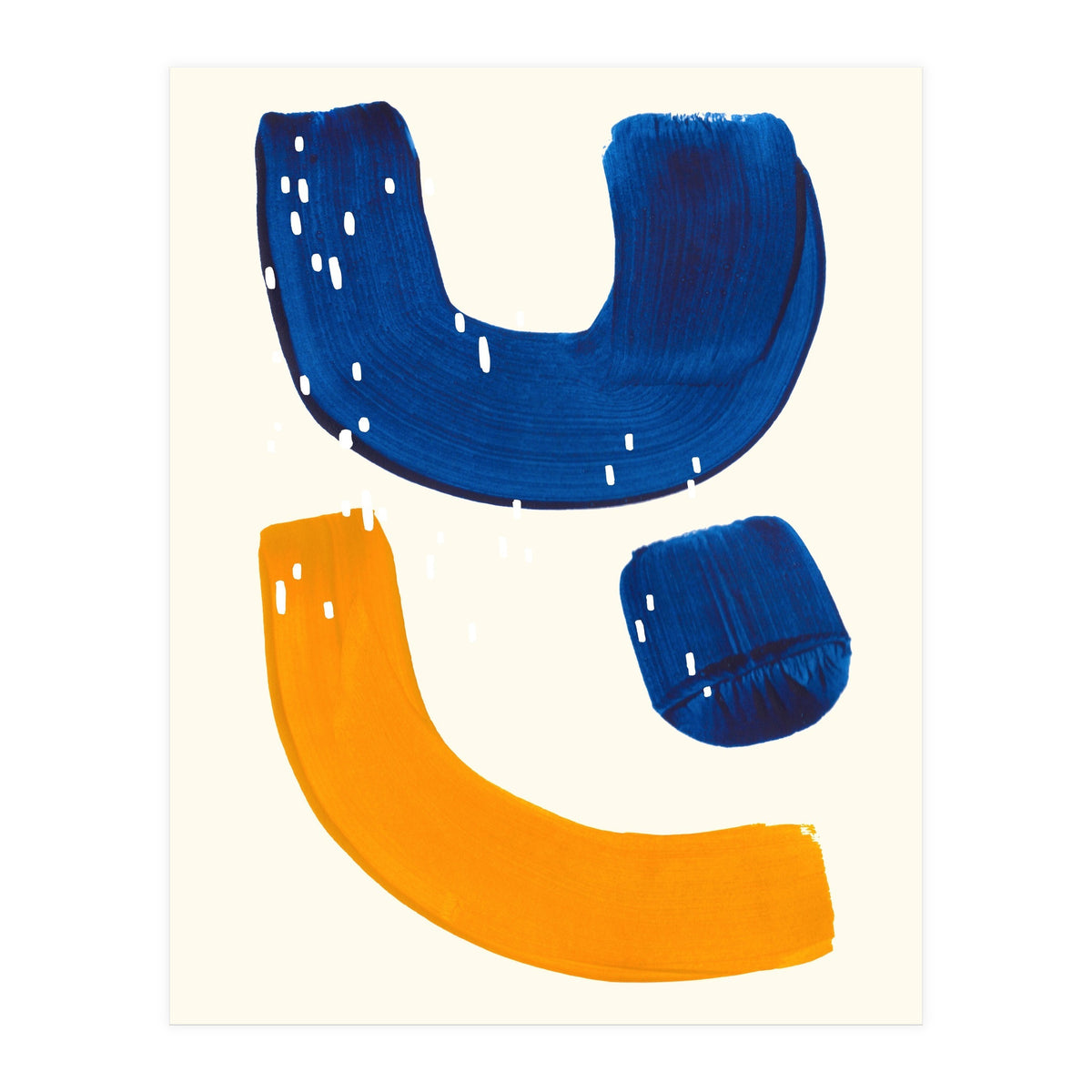 Blue Umbrella For A Yellow Banana (Print Only)