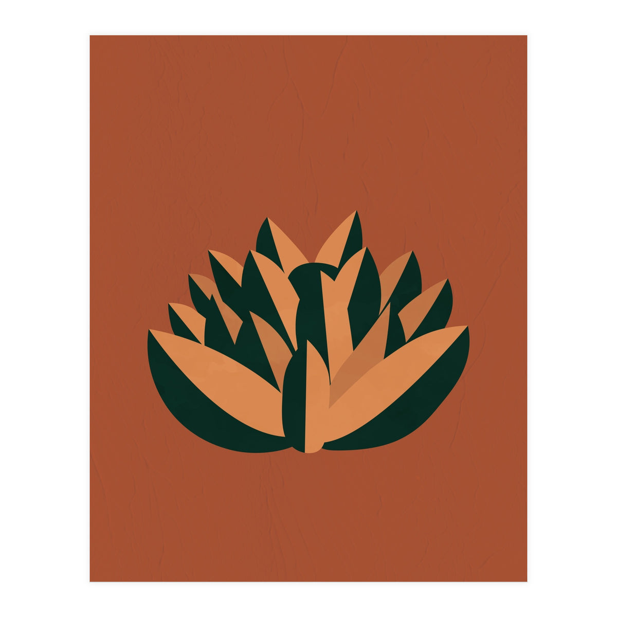 Bohemian Terracotta Flower (Print Only)