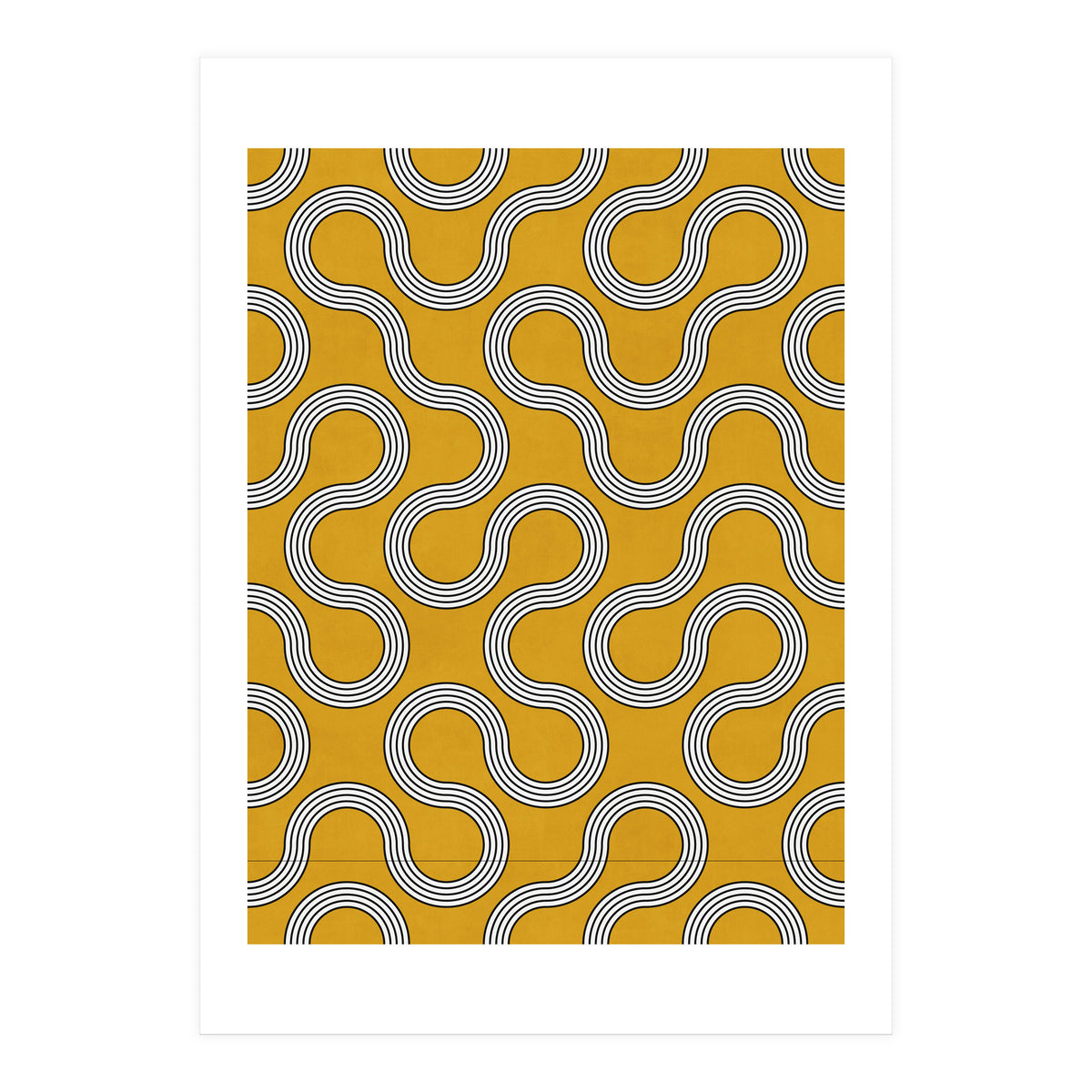 My Favorite Geometric Patterns No.31 - Mustard Yellow (Print Only)