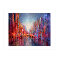 Stadt Am Fluss  - city on the riverside (Print Only)