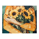 Holding Sunflowers (Print Only) thumbnail