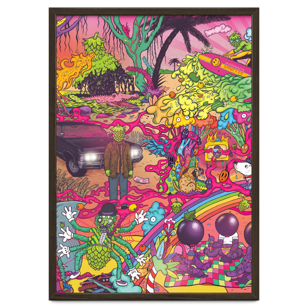 ABBEYDALE BREWERY COLLAB SERIES #2 FULL ILLUSTRATION - THORNBRIDGE, WILDE CHILD, RIDGESIDE, TORRSIDE, BOX SOCIAL, ORA BREWING