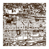 Antique Oriental Town Map  (Print Only) thumbnail