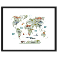 Dinosaur World Map