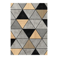 Concrete and Wood Triangles 2 (Print Only)