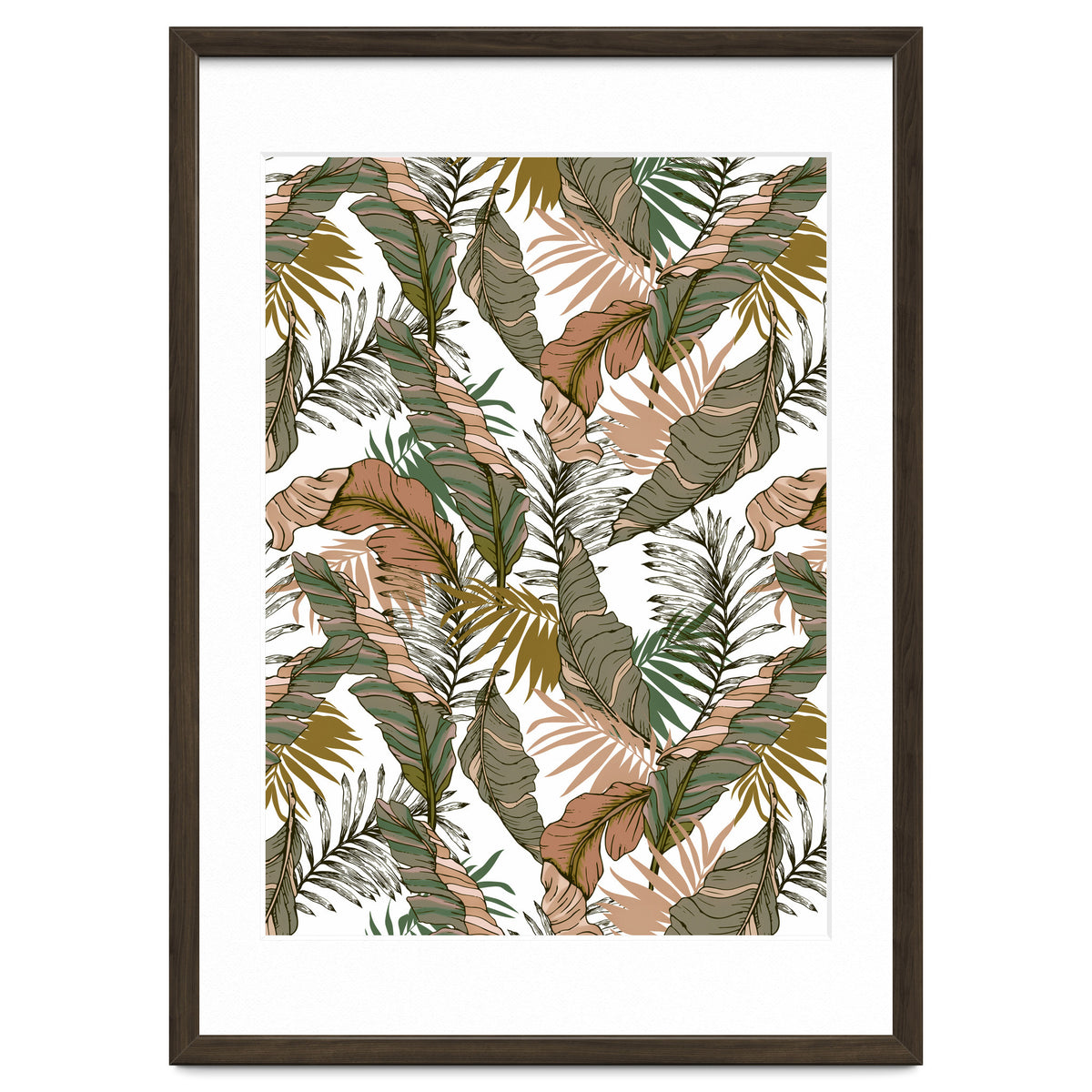 Drawing of wild tropical jungle I