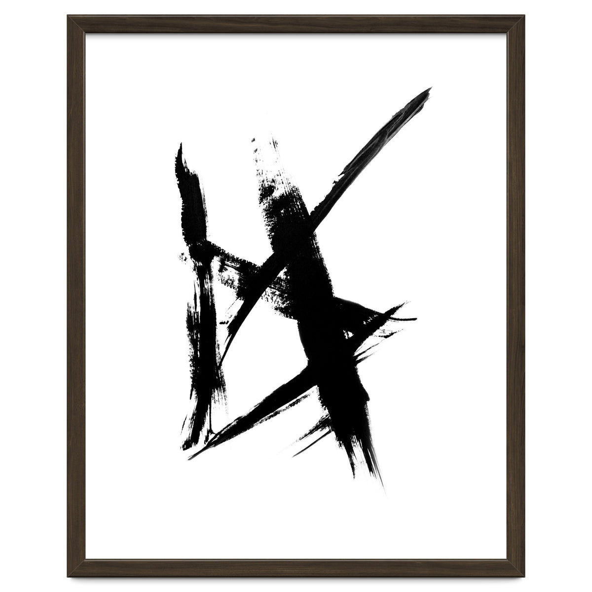 Abstract Brushstroke Print