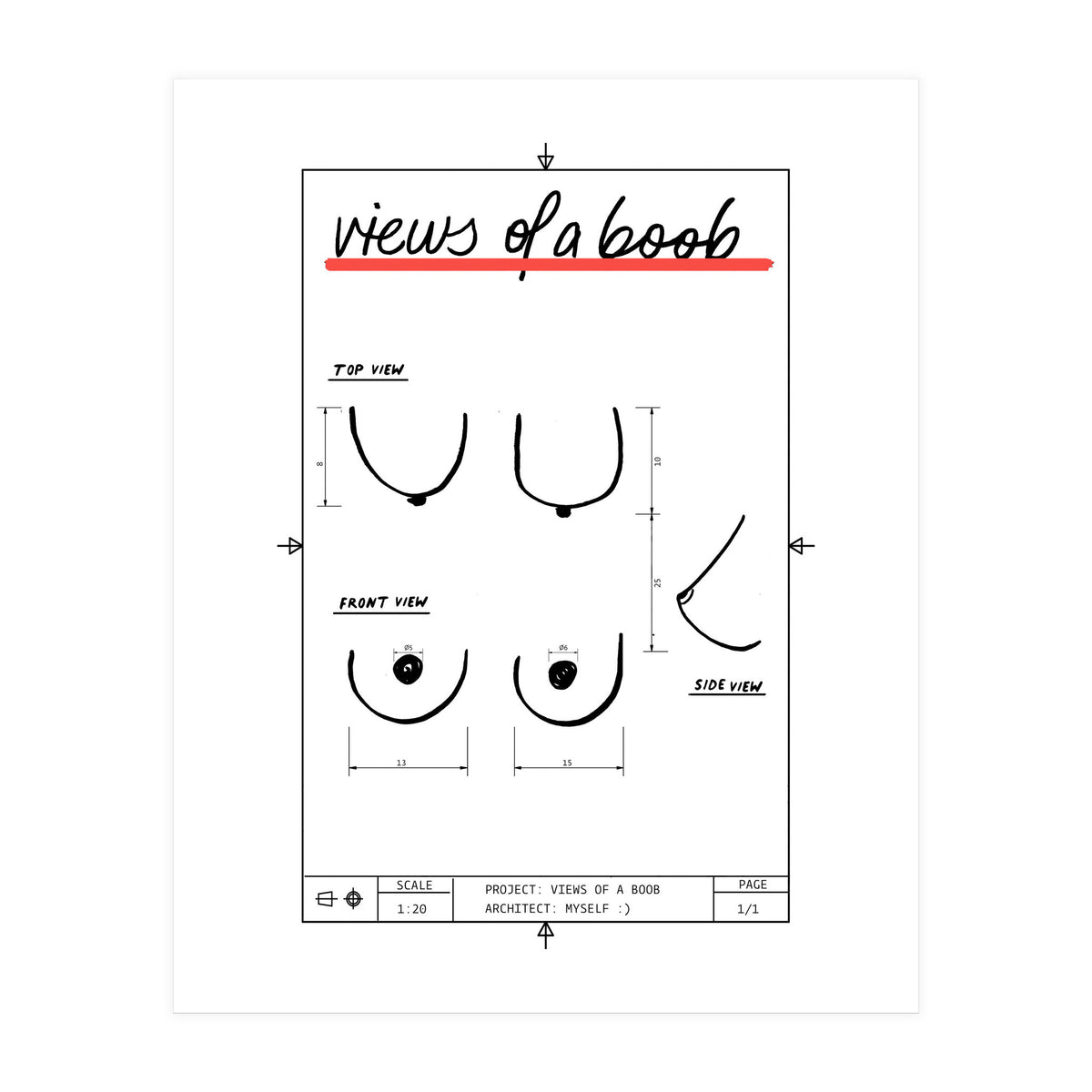 Views of a boob (Print Only)