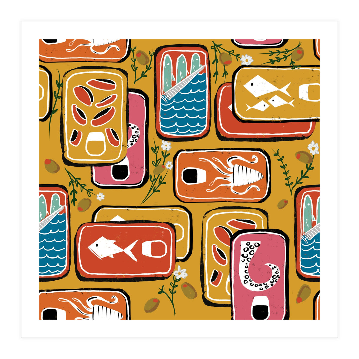 Canned Goods Yellow (Print Only)