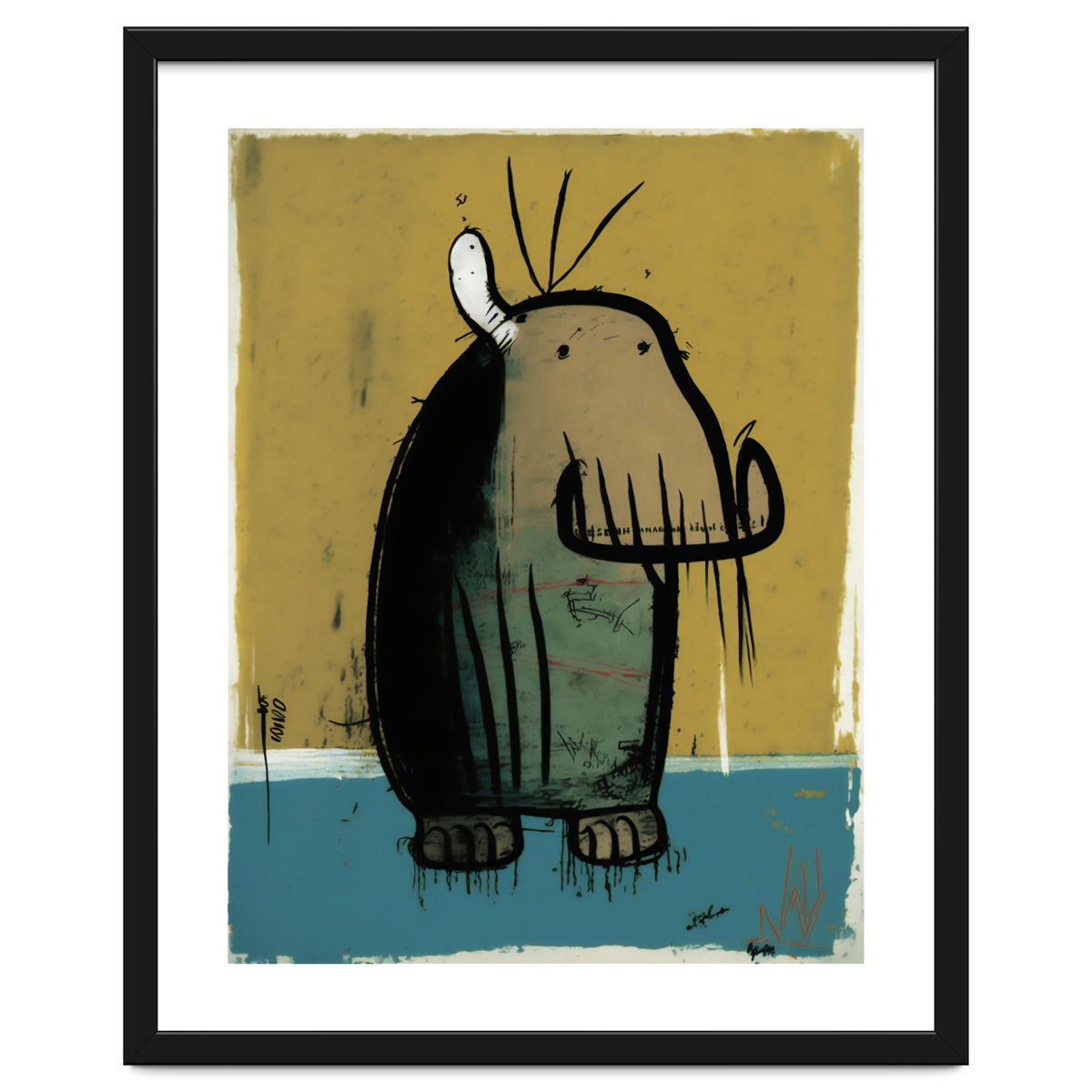 Walrus Expressionist Painting