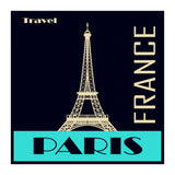 Travel Paris France Poster (Print Only) thumbnail