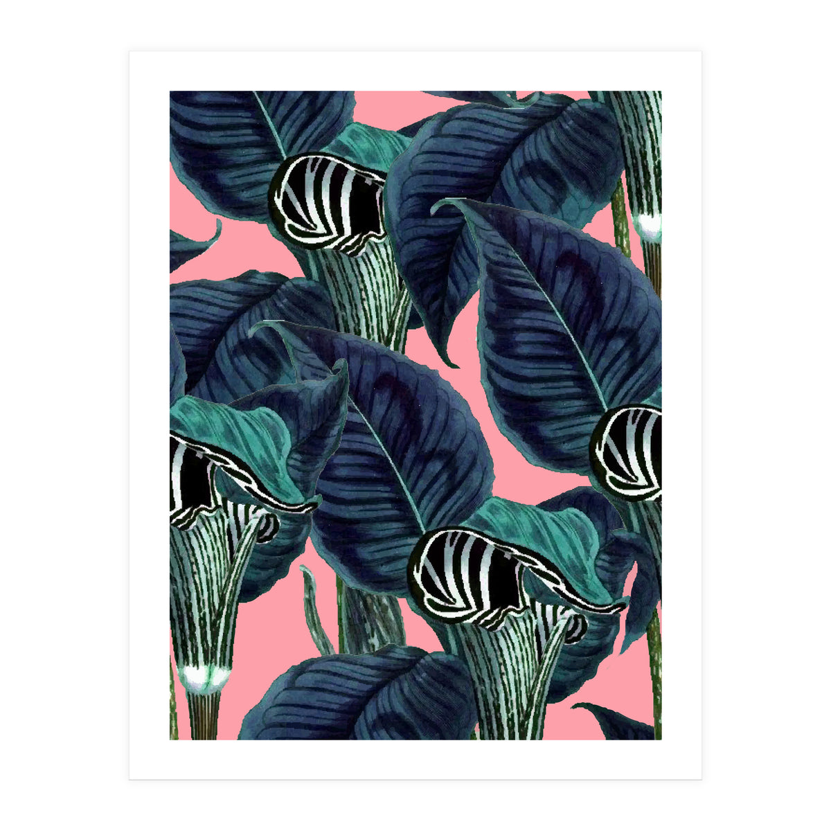 Tropical Flower Pattern (Print Only)