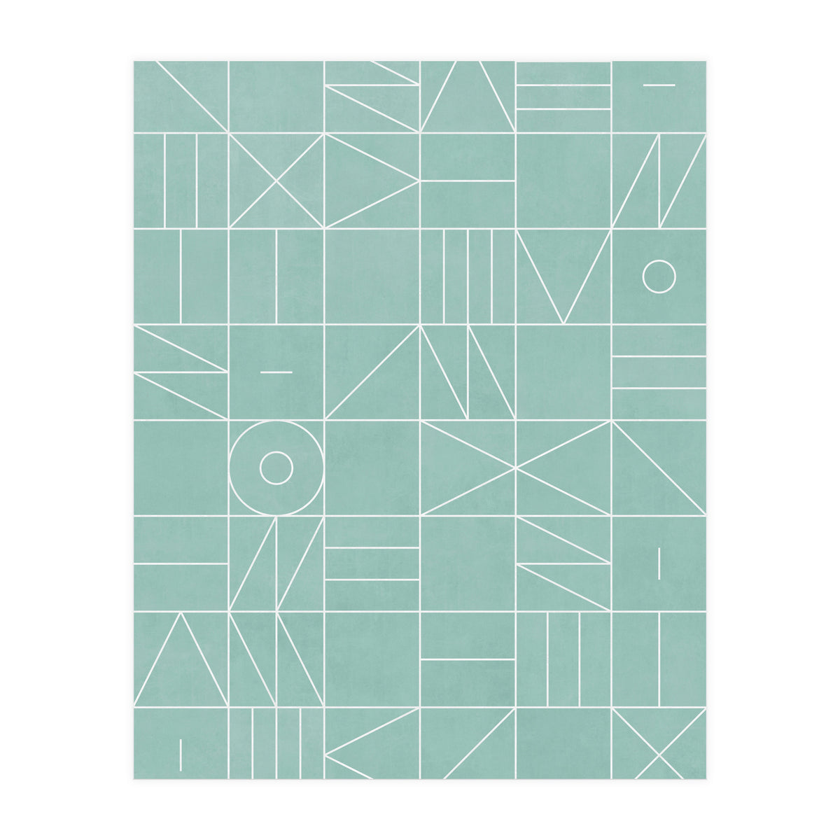 My Favorite Geometric Patterns No.7 - Light Blue (Print Only)