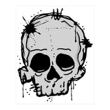 Skull scribble sketch (Print Only) thumbnail