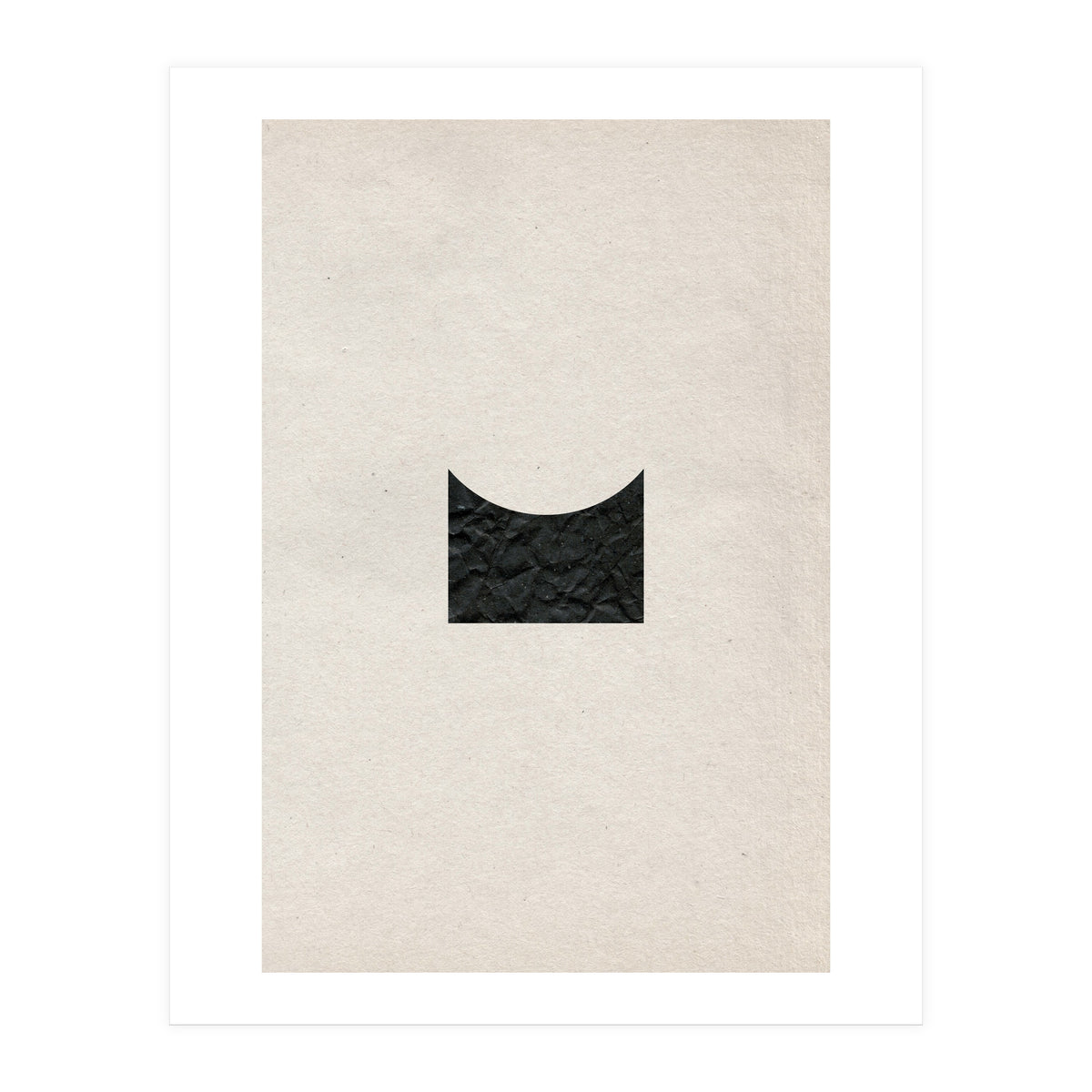 Cut black shape on grey (Print Only)