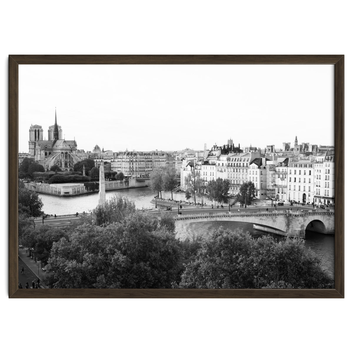 Paris View in Black and White