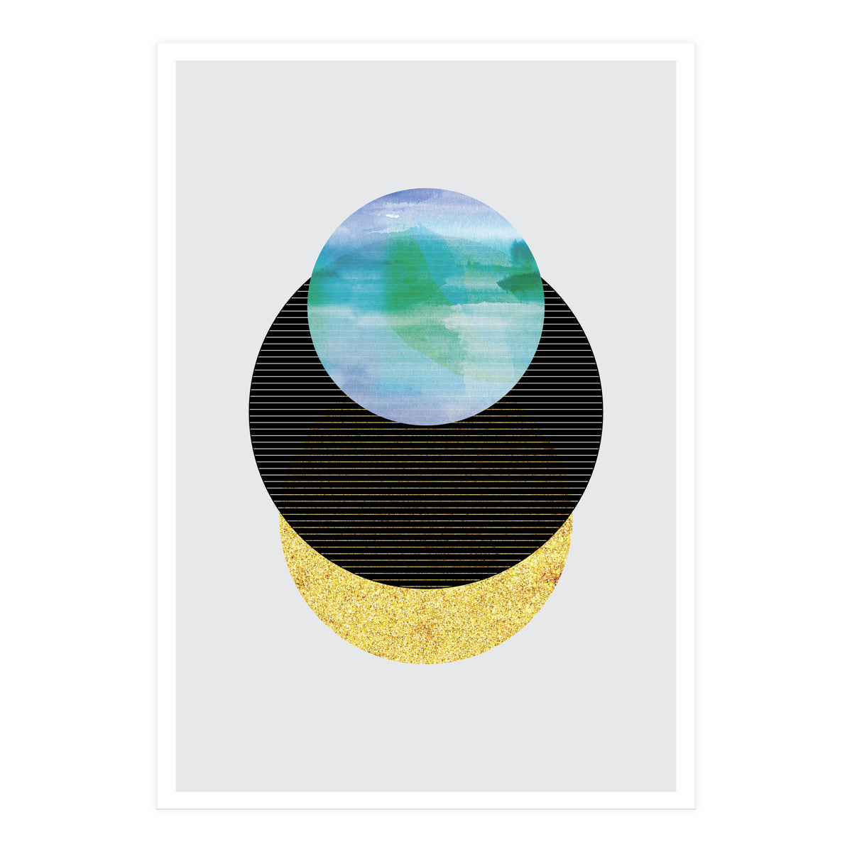 Underwater Sunset Abstract (Print Only)