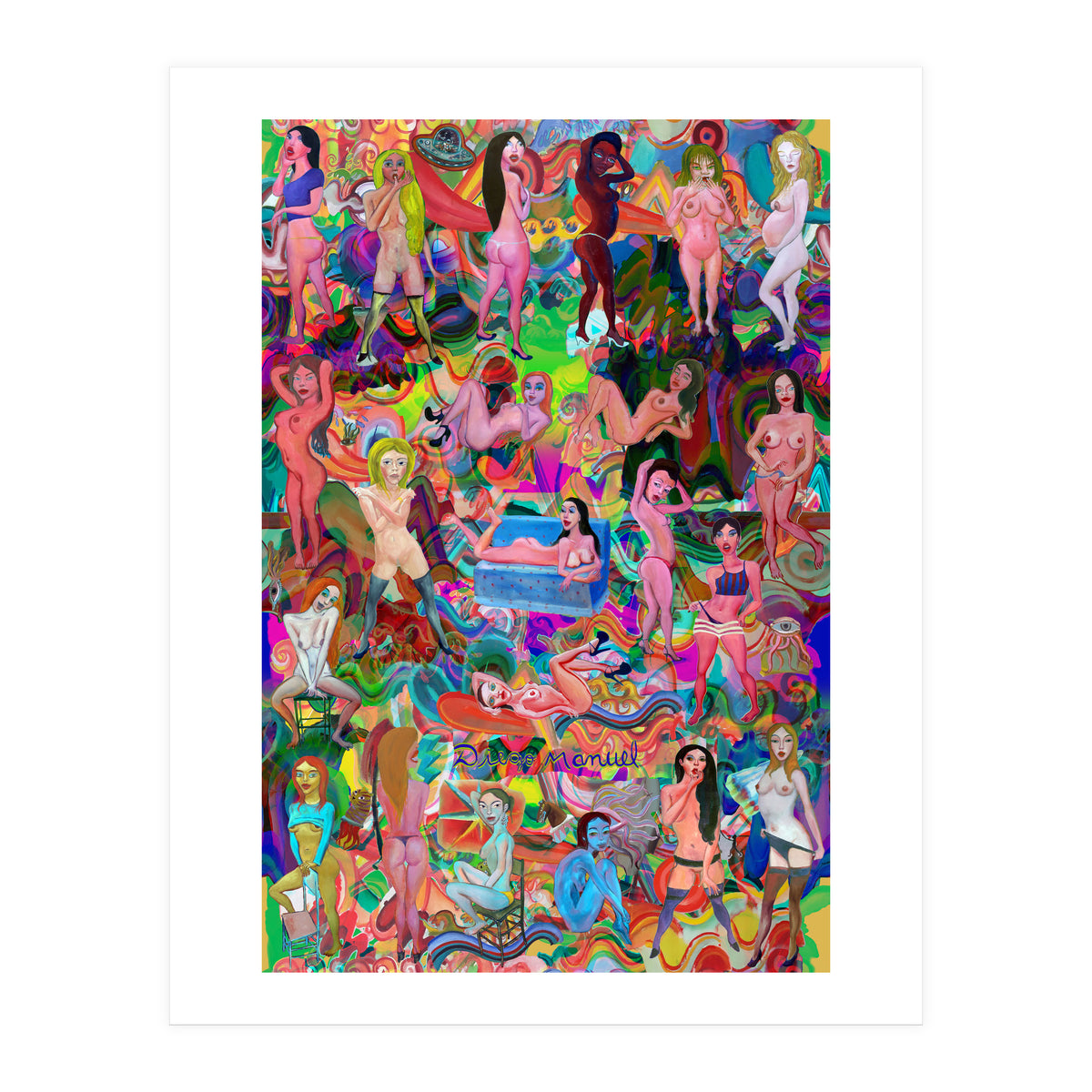 Chicas 3d 6 (Print Only)