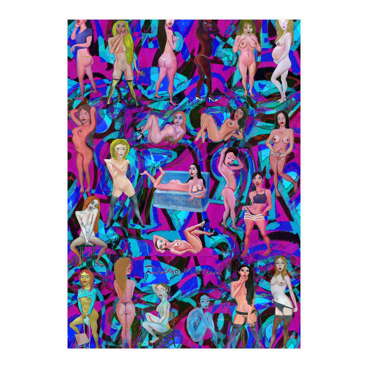 Chicas 3d 8 (Print Only)