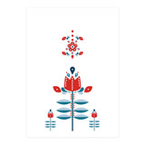 Scandinavian Folk Flowers (Print Only) thumbnail