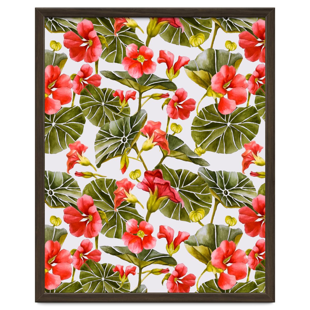 Nasturtiums watercolor 02