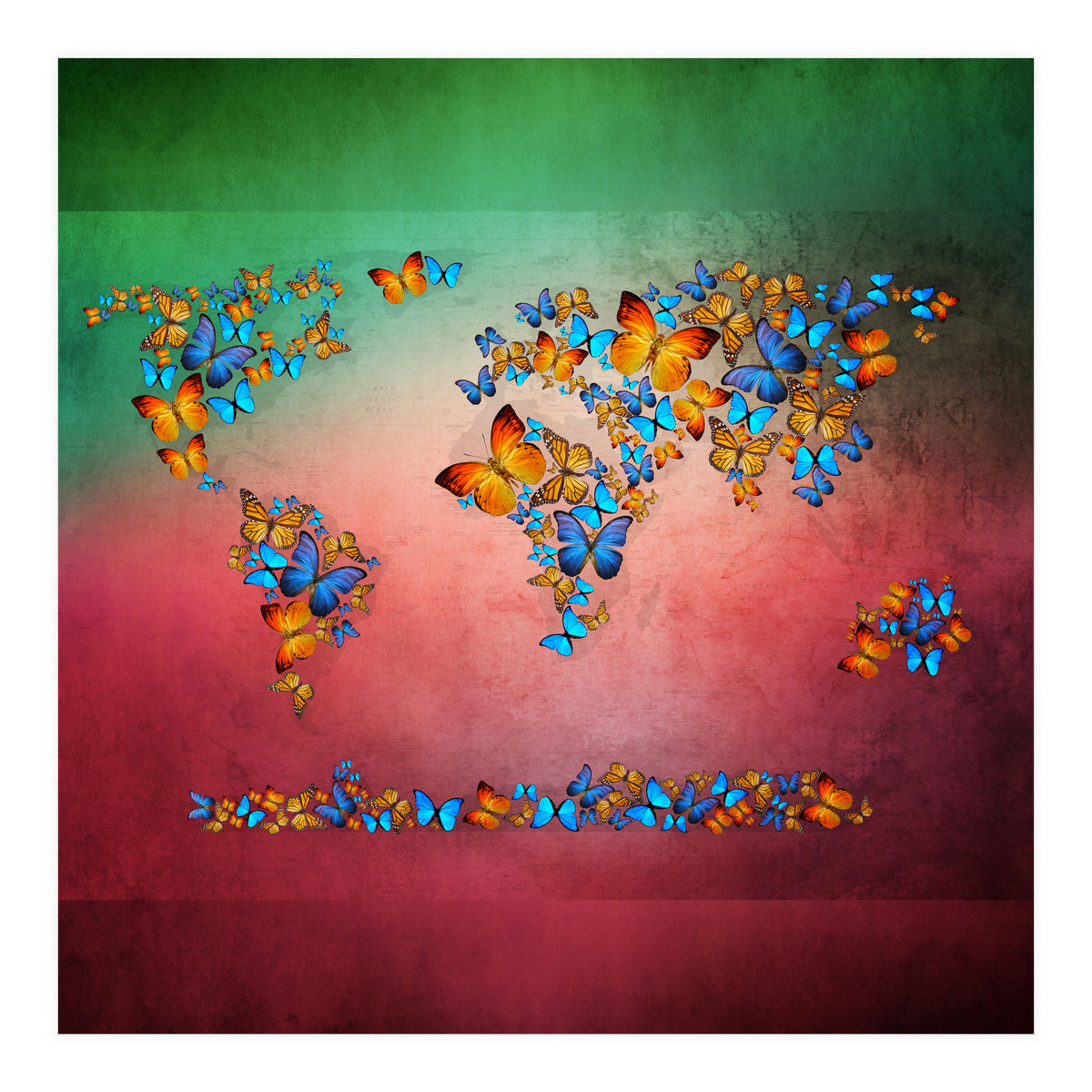 Map Of The World  (Print Only)