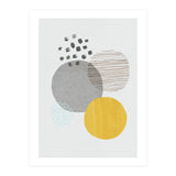 Abstract Mustard And Grey (Print Only) thumbnail