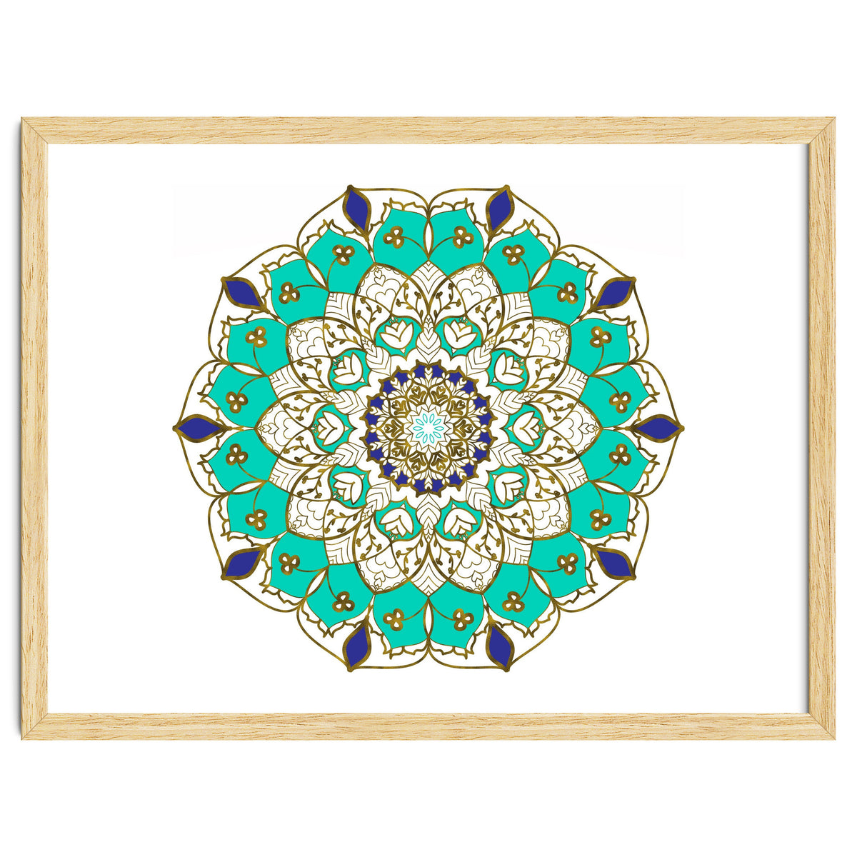 Blue and Gold Mandala