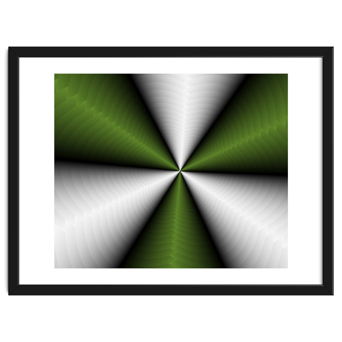 Green Color Modern Interior Art