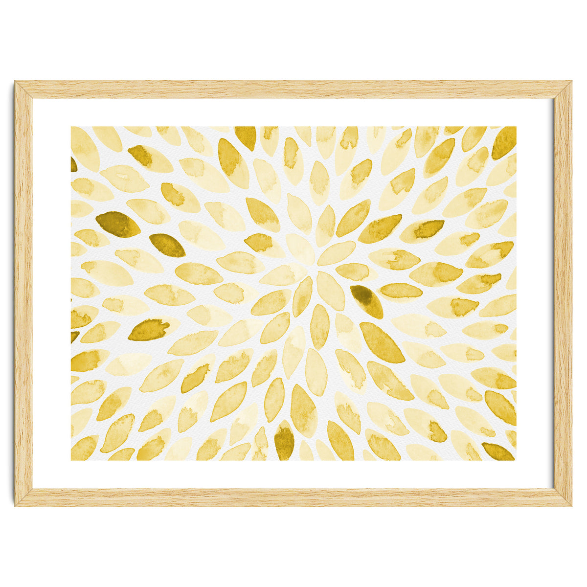 Watercolor Burst Yellow