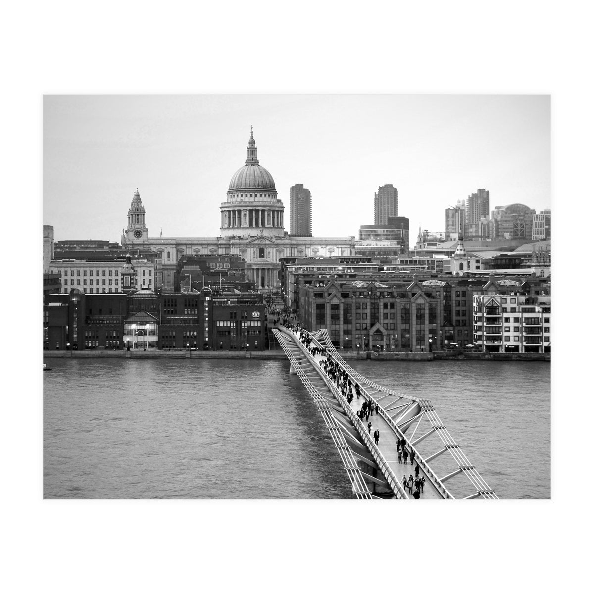 London St Pauls And Millennium Bridge  (Print Only)