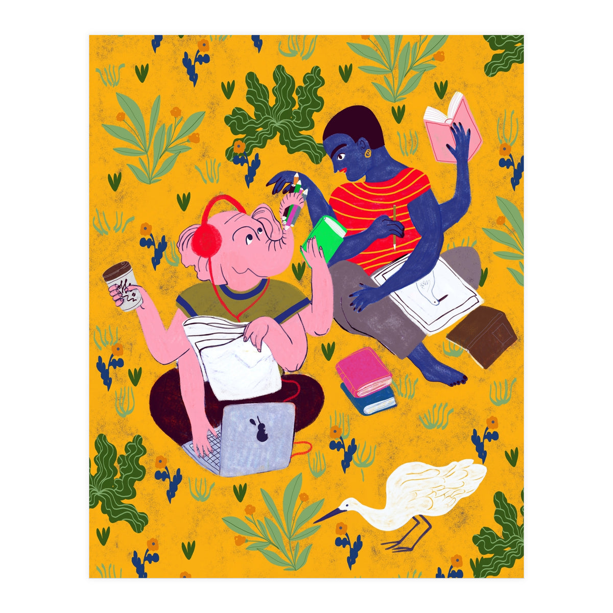 Sketching In The Park (Print Only)