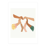 Indiscrimination | Anti-Racism Painting | Unity Illustration | Women Empowerment Growth Mindset (Print Only) thumbnail