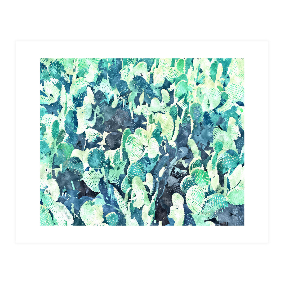 Watercolor Cactus III (Print Only)