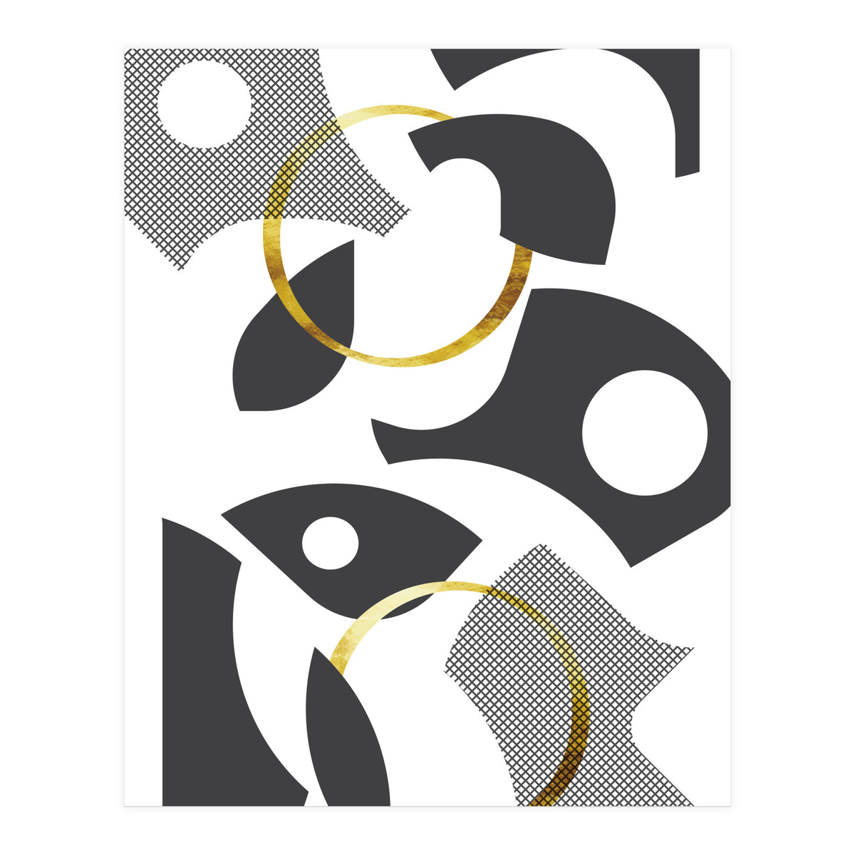 Cut Out Abstract No. 1 | gold (Print Only)