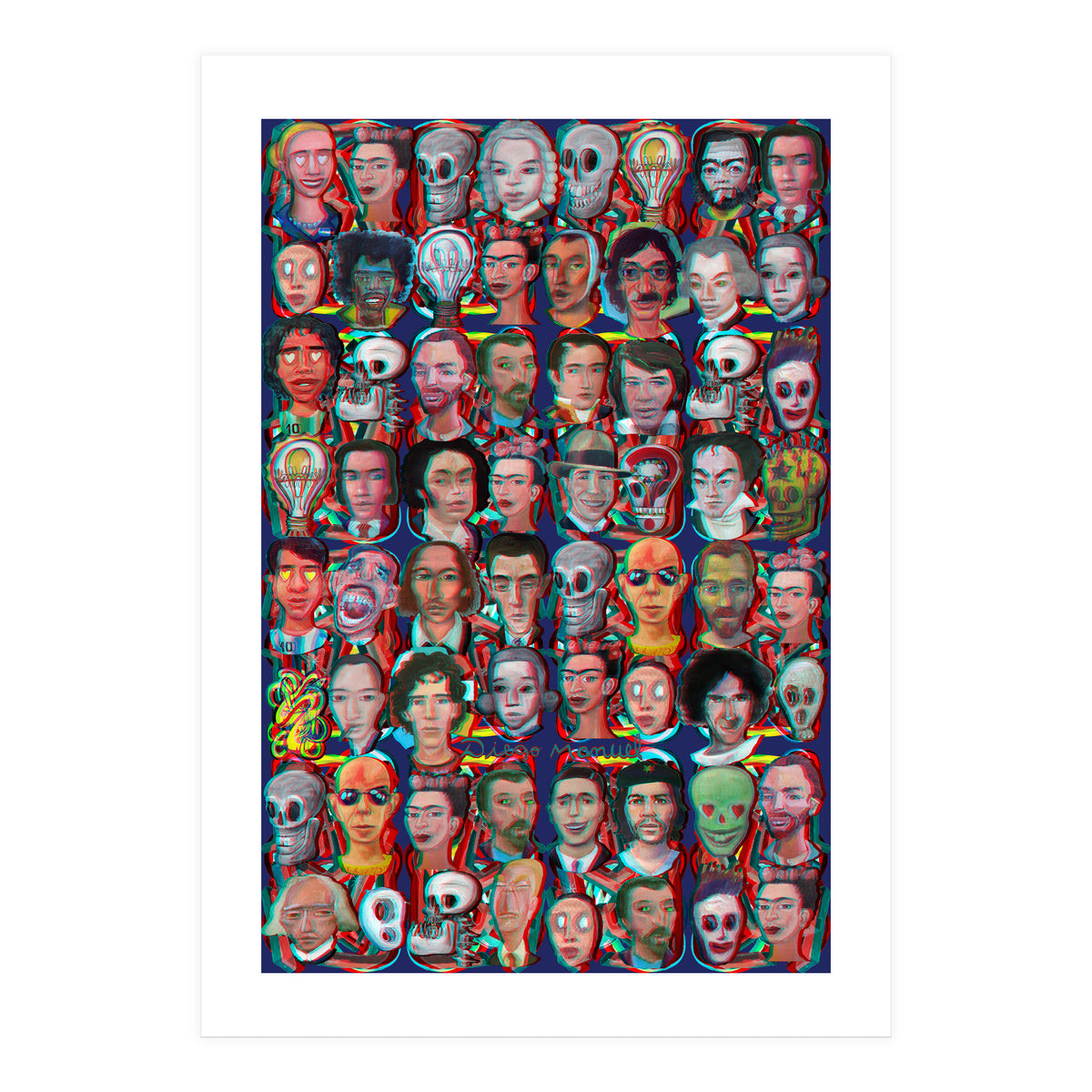 Formas 14 34 3d And Retratos 1 (Print Only)