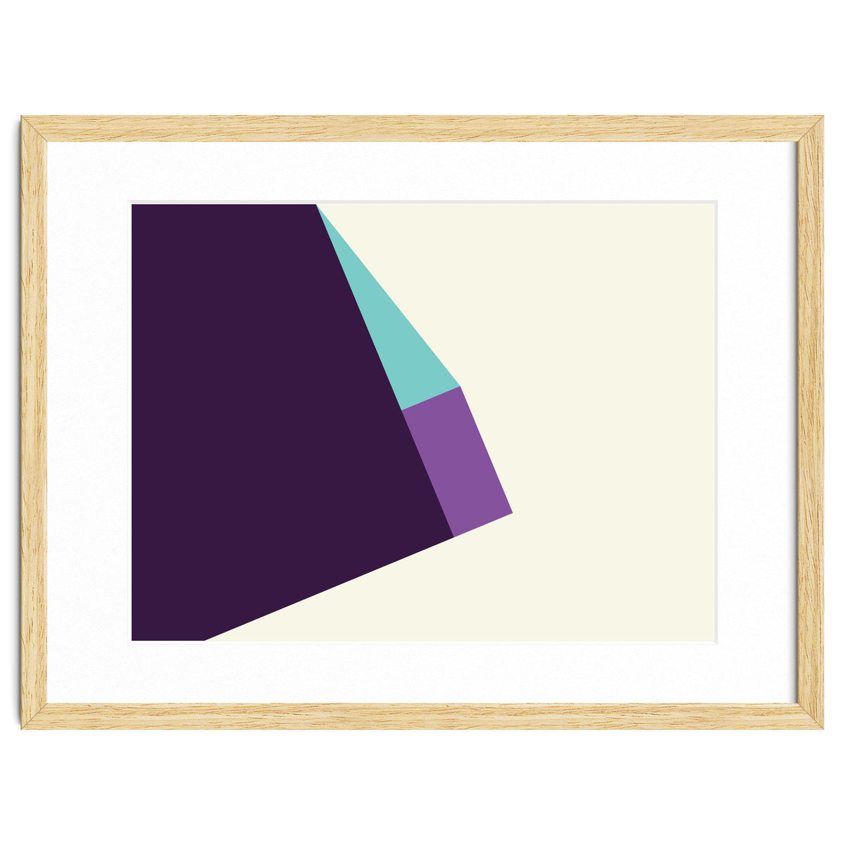 Geometric Shapes No. 42 -  lilac, blue & purple