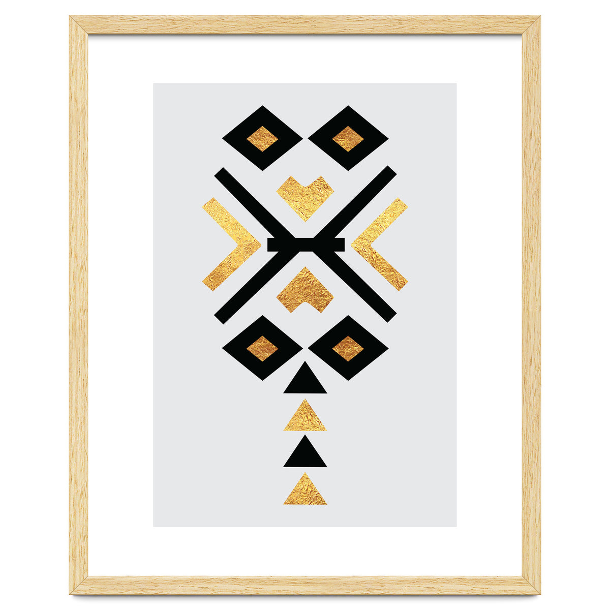 Gold And Black Abstract Tribal